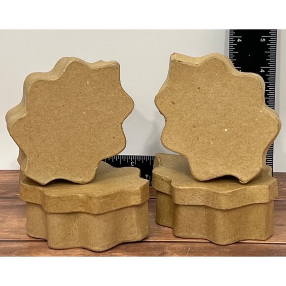 Creatology Autumn Leaf Paper Mâché Boxes Set Of 4 Fall DIY Craft - Picture 7 of 7